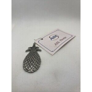 ASL Pewter PINEAPPLE Christmas Ornament